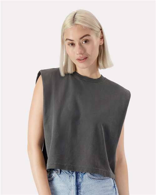 Women's Garment-Dyed Heavyweight Muscle Tee